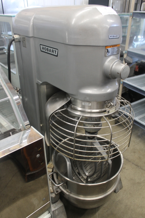 Hobart H600T Metal Commercial Floor Style 60 Quart Planetary Dough Mixer w/ Stainless Steel Mixing Bowl, Dough Hook, Paddle and Whisk Attachments. 460 Volts, 3 Phase. - Image 2 of 8