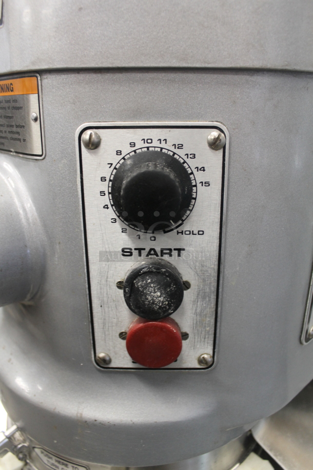 Hobart H600T Metal Commercial Floor Style 60 Quart Planetary Dough Mixer w/ Stainless Steel Mixing Bowl, Dough Hook, Paddle and Whisk Attachments. 460 Volts, 3 Phase. - Image 6 of 8