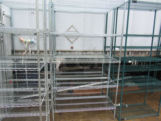 One METRO Shelf With 5 Shelves. 36X18X87 - Image 1 of 1