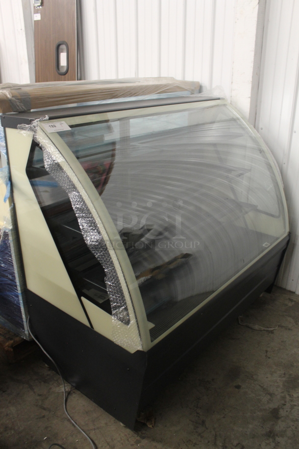 BRAND NEW SCRATCH AND DENT! Metal Commercial Floor Style Deli Display Case Merchandiser. Cannot Test Due To Plug Style - Image 1 of 5