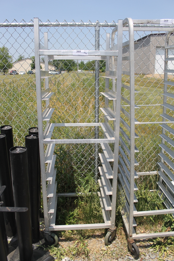Commercial Stainless Steel Sheet Pan Rack On Commercial Casters. - Image 1 of 4