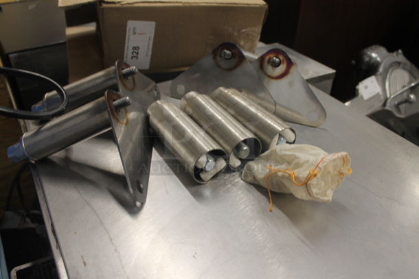 ALL ONE MONEY! Lot of 4 Metal Legs and Metal Pieces - Image 2 of 5