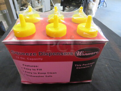 One Lot of 6 NEW Squeeze Bottles.