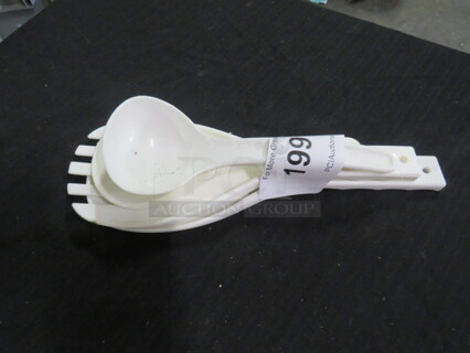 One Lot Of Assorted Poly Utensils.