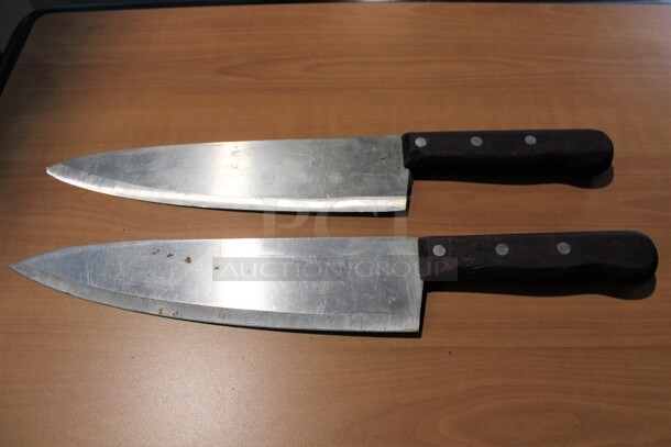 2 Sharpened Stainless Steel Chef Knives. 15
