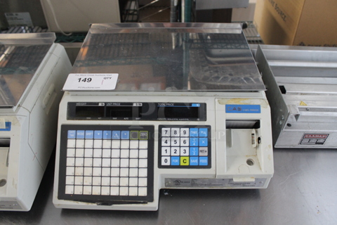 CAS LP-1000 Metal Commercial Countertop 30 Pound Capacity Food Portioning Scale. 120 Volts, 1 Phase. Tested and Working!