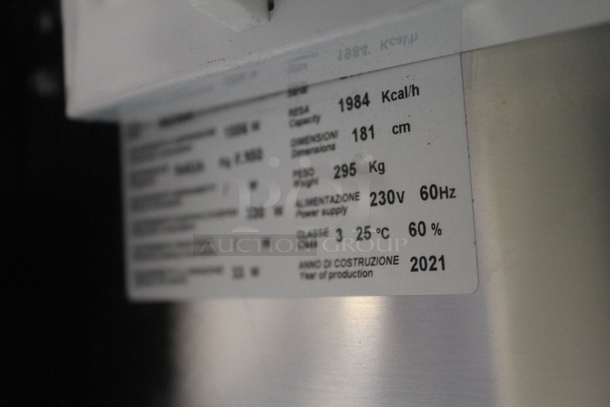 2021 Cosmo Stainless Steel Commercial Floor Style Open Grab N Go Merchandiser w/ Metal Shelves. 230 Volts. - Image 8 of 10