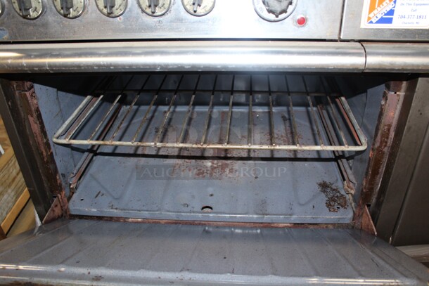 GREAT FIND! Electric Commercial Stainless Steel 6 Burner Range With Griddle And Two Full Size Ovens. 60x31.5x43. 208V/60Hz. 3 Phase Working When Pulled!  - Image 2 of 7