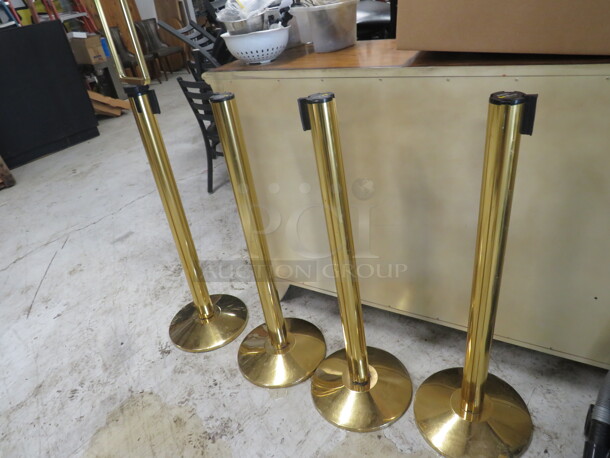 Beltrac Crowd Control Poles. 4XBID - Image 1 of 3