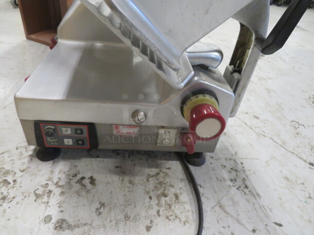 One Fleetwood 12 Inch  Deli Slicer. Model# CX Matic 300/N. 115 Volt. 28X17X18 - Image 3 of 4