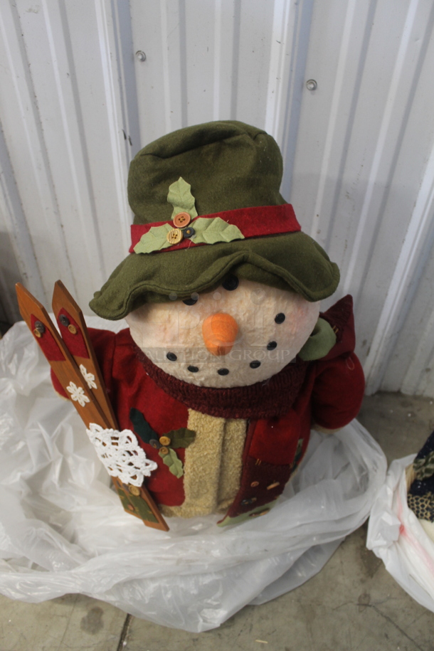 ALL ONE MONEY! Lot of 2 Decorative Snowmen.  - Image 2 of 3