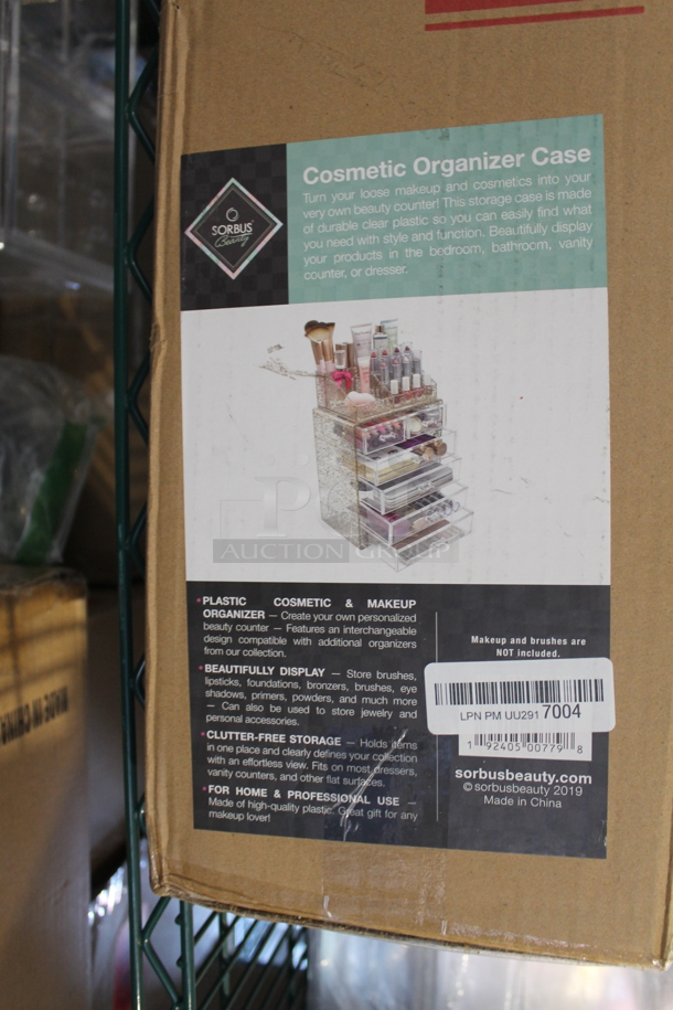 ALL ONE MONEY! Tier Lot of Various BRAND NEW SCRATCH AND DENT! Items Including Cosmetic Organizer Case and Poly Bins - Image 3 of 6