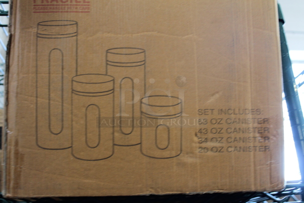 ALL ONE MONEY! Tier Lot of Various BRAND NEW SCRATCH AND DENT! Items Including 2 Glass Drink Dispenser, Canister Set  - Image 3 of 4