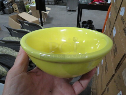 6 Inch Yellow Bowls. 10XBID