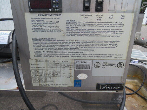 One Perlick Air Cooled Draft Beer System Power Pack. Model# 4410. 17X24X26. $4122.80 - Image 2 of 2