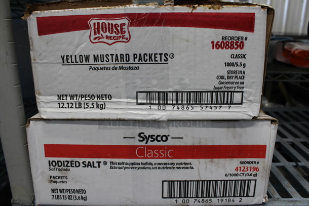 2 Boxes of Packets; Iodized Salt and Yellow Mustard. 2 Times Your Bid! - Image 2 of 3