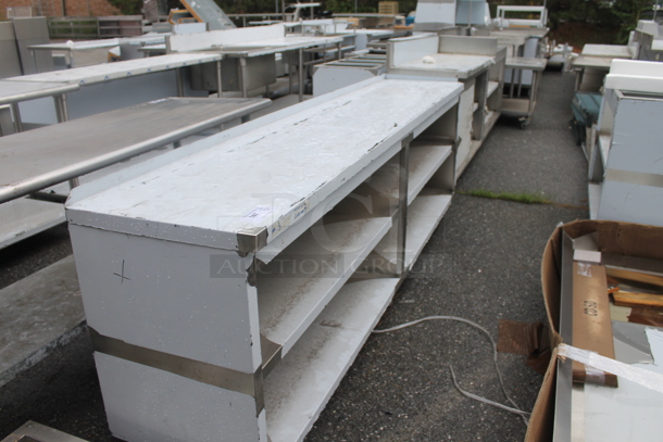 BRAND NEW SCRATCH AND DENT! Stainless Steel Commercial Table w/ 2 Under Shelves. - Image 2 of 4