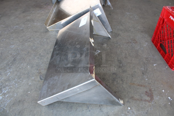 Regency Stainless Steel Shelf w/ Wall Mount Brackets. 24x12x11.5 - Image 4 of 4