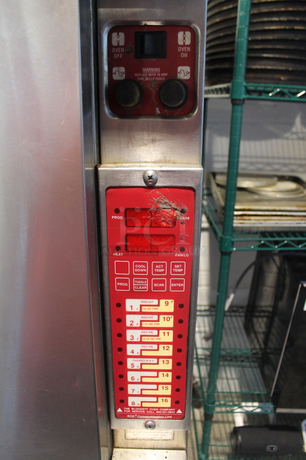 Blodgett Stainless Steel Commercial Electric Powered Full Size Convection Oven w/ Solid Doors, Metal Oven Racks and Legs on Commercial Casters. 208 Volts, 3 Phase. - Image 2 of 6