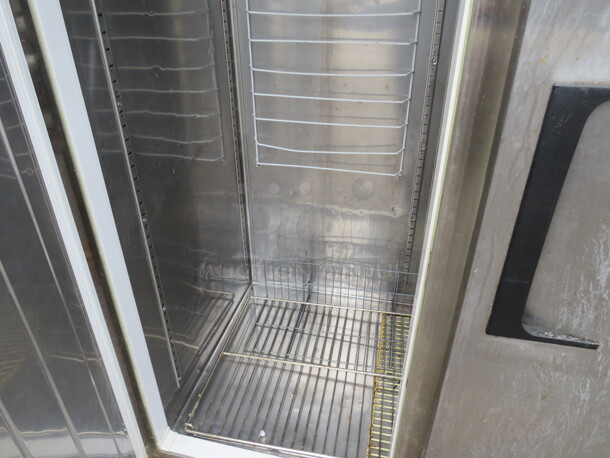 One Everest 2 Door Freezer With 2 Racks On Casters. Model# ESF2. 115 Volt. 49X32X79 - Image 3 of 4