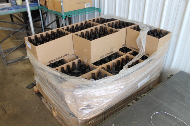 ALL ONE MONEY! PALLET LOT of 23 Boxes of 24 Brown Glass Beer Bottles - Image 3 of 5
