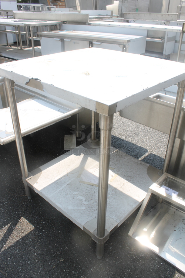 BRAND NEW SCRATCH AND DENT! Stainless Steel Commercial Table w/ Under Shelf. - Image 3 of 4
