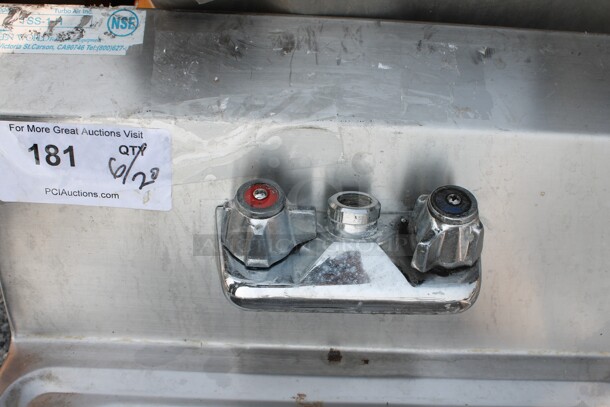 Turbo Air TSS-1-H Commercial Stainless Steel Flush Mount Hand Sink. - Image 5 of 7