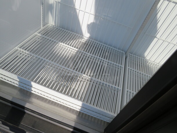 One True 2 Door Glass  Display Freezer With 8 Racks. Model# GDM-49F-LD. 54X30X79. $8004.16. - Image 3 of 3