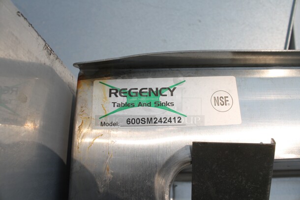 BRAND NEW SCRATCH AND DENT! Regency 600SM242412 Commercial Stainless Steel One Compartment Floor Mop Sink. - Image 3 of 5