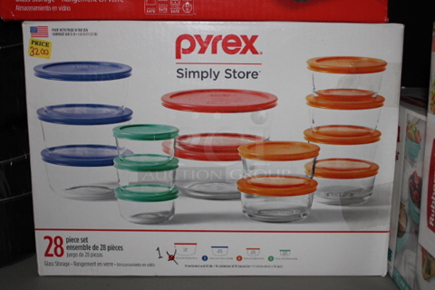 Pyгех. Simply Store - 28pc & 18pc Set. 2x your Bid. 