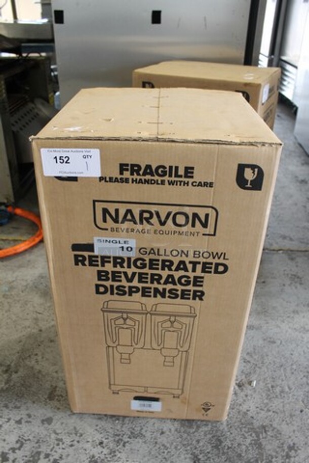 BRAND NEW IN BOX! Narvon MEGA 140S 378D10G1 Stainless Steel Commercial Single 10 Gallon Bowl Refrigerated Beverage Dispenser. 120 Volts, 1 Phase. Tested and Working! - Image 2 of 7