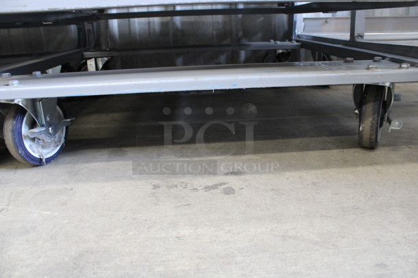 Gray Metal Transport Rack on Commercial Casters. 28.5x32x68 - Image 4 of 4