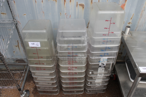 ALL ONE MONEY! Lot of Various Clear Poly Bins - Image 1 of 1