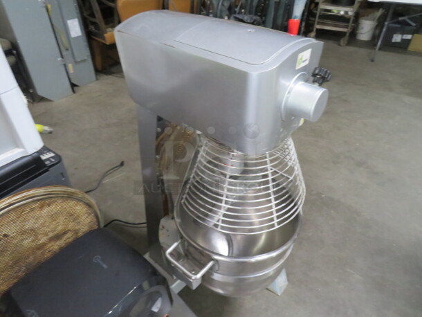 One Ingxin 30 Quart Floor Mixer With Bowl, Guard And Hook. Model# HLN-300. 110 Volt.  - Image 5 of 5