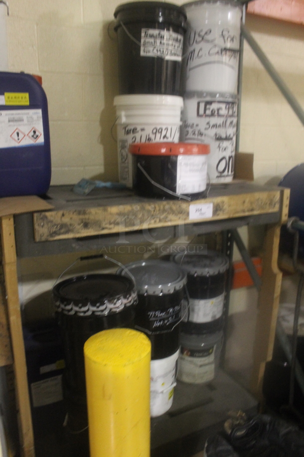 ALL ONE MONEY! TWO TIER PALLET LOT of Buckets of Various Contents Including Chiguard 5350 and Sealant.  BUYER MUST REMOVE. - Image 2 of 12