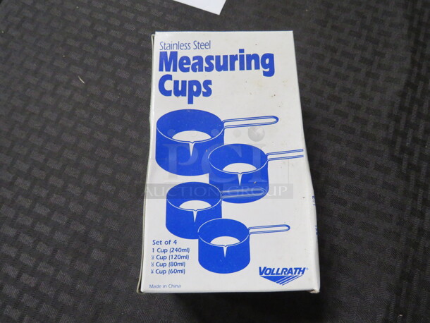 One NEW Vollratn Set Of Stainless STeel Measuring Cups. - Image 1 of 1
