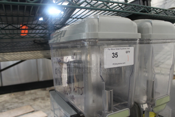 Coldline Royal-2P Stainless Steel Commercial Countertop 2 Hopper Refrigerated Beverage Machine. 120 Volts, 1 Phase. Tested and Powers On But Does Not Get Cold - Image 6 of 8