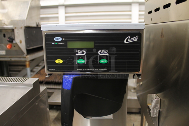 	BRAND NEW SCRATCH AND DENT! Curtis RTB Stainless Steel Commercial Countertop Iced Tea Machine w/ Poly Brew Basket. Stock Picture Used as Gallery: Does Not Come w/ Beverage Holders. 120 Volts, 1 Phase. Tested and Working! - Image 3 of 7