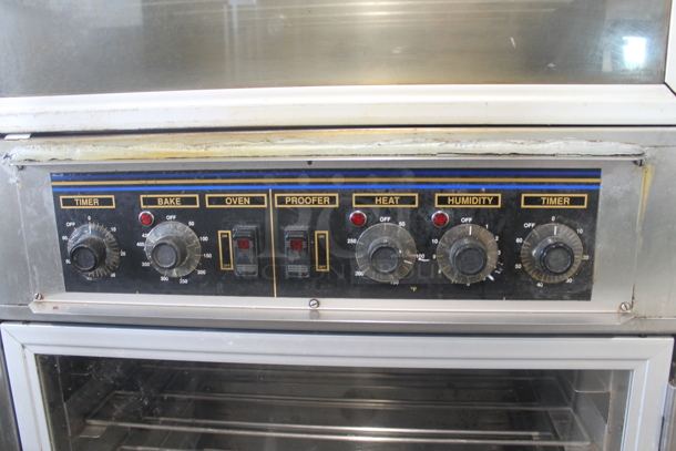 Nu Vu SUB123 Stainless Steel Commercial Electric Powered Oven Proofer on Commercial Casters. 120/208 Volts, 3 Phase.  - Image 2 of 7