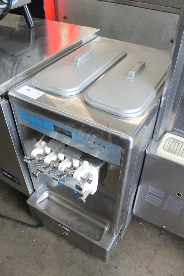 Taylor 337-27 Commercial Stainless Steel Countertop Air Cooled 2 Flavor w/ Twist Soft Serve Ice Cream Machine. 208-230 Volts, 1 Phase. - Image 2 of 7