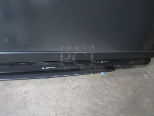 One Mitsubishi 65 Inch TV With Remote. 120 Volt. Model# WD-65738 - Image 3 of 5
