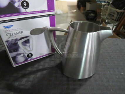 One NEW Vollrath  Stainless Steel Creamer. #46308