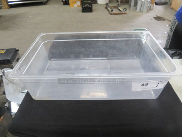 One Full Size 6 Inch Deep  Food Storage Container.