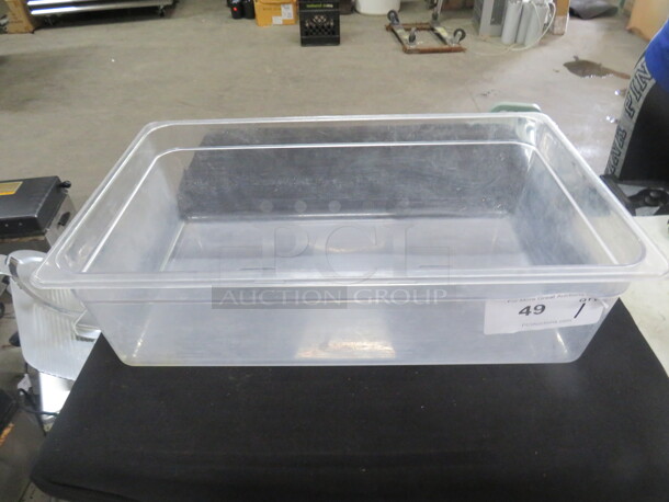One Full Size 6 Inch Deep  Food Storage Container. - Image 1 of 1