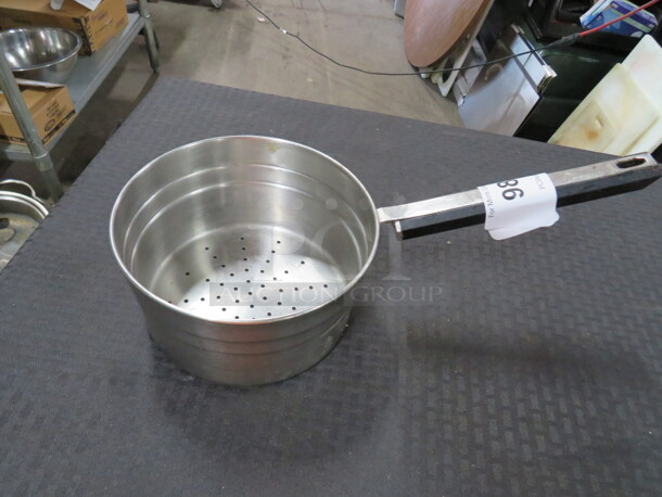 One 7 Inch Stainless Steel Perforated Pan.  - Image 1 of 1