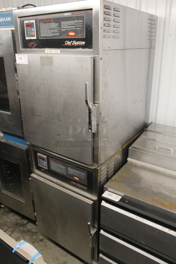 Hatco Commercial Stainless Steel Cook And Hold Double Oven With Pan Racks On Commercial Casters. 115 Volts, 1 Phase - Image 3 of 6