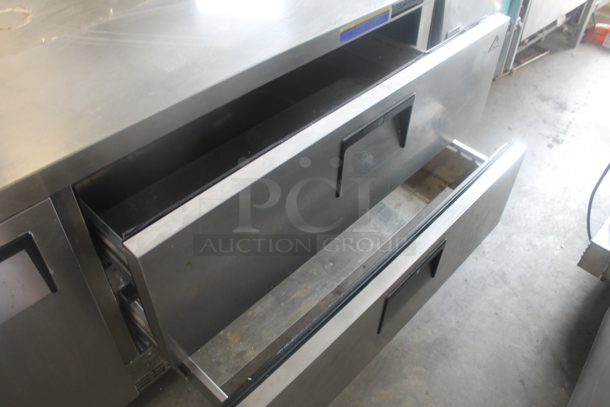 Everest ETBR3-D2 Stainless Steel Commercial 2 Drawer and 1 Door Chef Base on Commercial Casters. 115 Volts, 1 Phase. Tested and Working! - Image 6 of 8