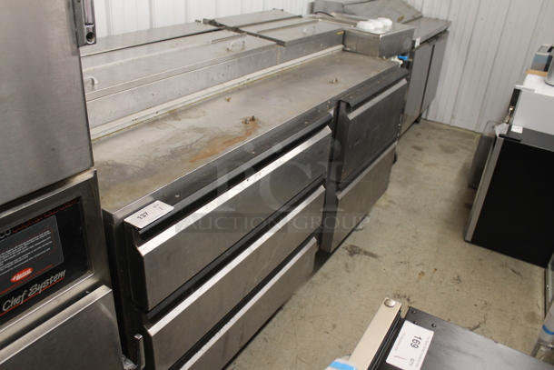Silver King Commercial Stainless Steel Pizza Prep Table With 5 Pull Out Drawers. Cannot Test Due To Missing Power Cord - Image 2 of 8