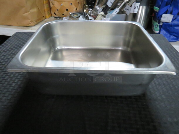 One Half Size 4 inch Deep Hotel Pan. - Image 1 of 1