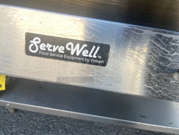 New! Vollrath 38003 46 inch Commercial Hot Food Table w/ (3) Wells & Cutting Board, 120v NSF Tested and Working! - Image 7 of 8